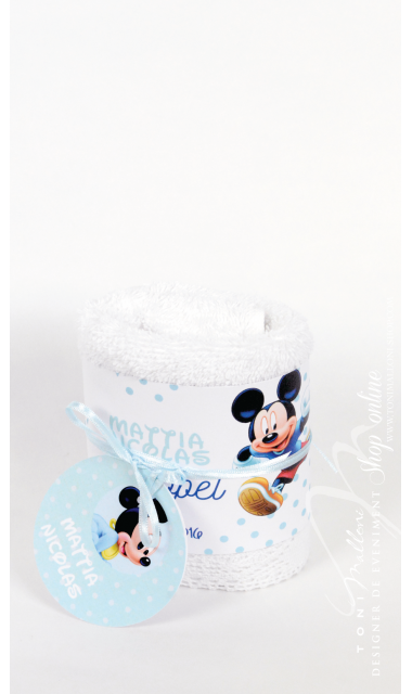 Trusou de botez brodat pentru baieti cu Mickey Mouse, Little man 8